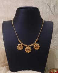 Ruby Pushpa Trio Necklace