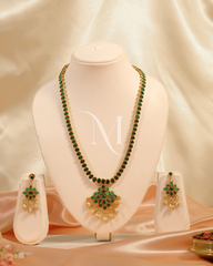 Grace in Green: Palakka-Inspired Necklace Set