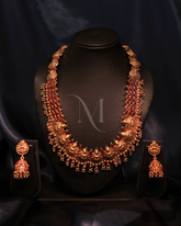 Crimson Divinity: Lakshmi & Yali Bridal Haram