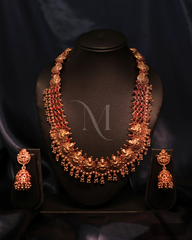 Crimson Divinity: Lakshmi & Yali Bridal Haram