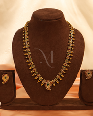 Paisley Grace: Mango Motif Haram in Ruby & Emerald