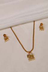 Majestic Elephant Pendant Necklace Set