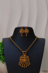 Regal Temple Coin Necklace Set