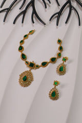 Emerald Royalty Necklace Set