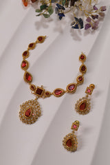 Ruby Radiance Necklace Set