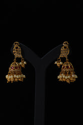 Traditional Lakshmi Temple Jhumka Earrings