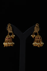 Traditional Lakshmi Temple Jhumka Earrings