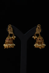 Traditional Lakshmi Temple Jhumka Earrings