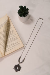 Antique Floral Pendant Necklace