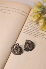 Antique Peacock Oxidized Silver Earrings