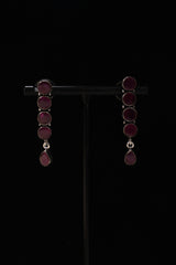 Elegant Ruby Drop Earrings