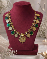 Lakshmi Palakka Kasu Necklace - Premium Vishu Special
