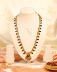 Traditional Emerald & Ruby Gold Necklace – Regal Heritage Design