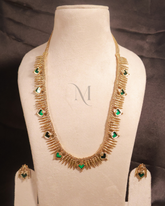 Emerald Spear Statement Necklace Set