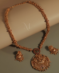 Antique Lakshmi Coin Pendant Necklace Set