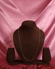 Delicate Gold Chain with Bead Accents