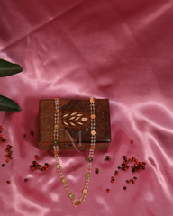 Elegant Dual-Layer Lakshmi Coin Bead Necklace