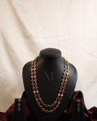 Dual-Tone Traditional Long Chain Necklace
