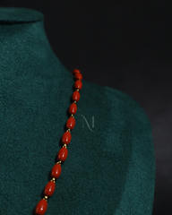 Classic Red Bead Necklace