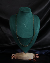 Classic Black and Gold Bead Chain Necklace