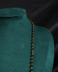 Classic Black and Gold Bead Chain Necklace