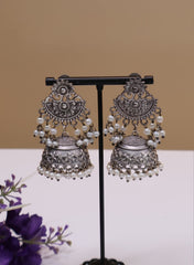 Rekha Oxidised Earring
