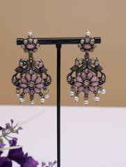 Tiara Oxidised Earring