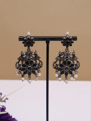 Tiara Oxidised Earring