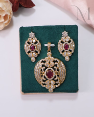 Vamika AD Stone pendant with earrings