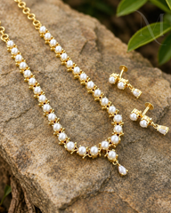 Mridula Pearl Necklace Set