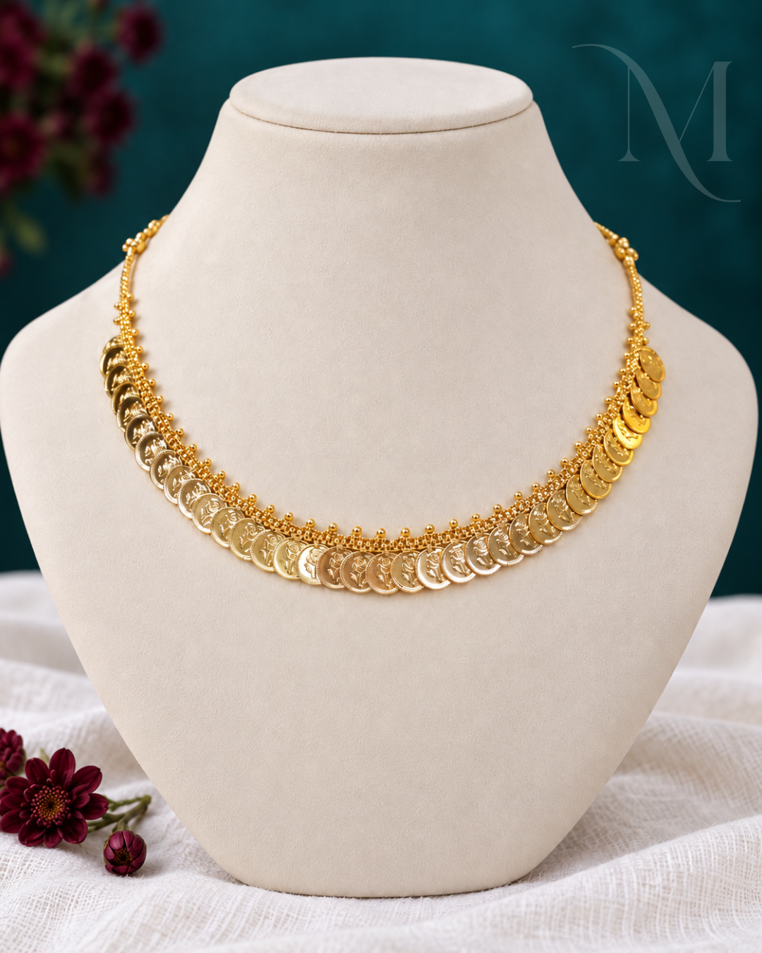 Non-Idol Flower Kasu Necklace
