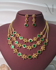 Emerald Tara Three Layer Necklace Set 💚