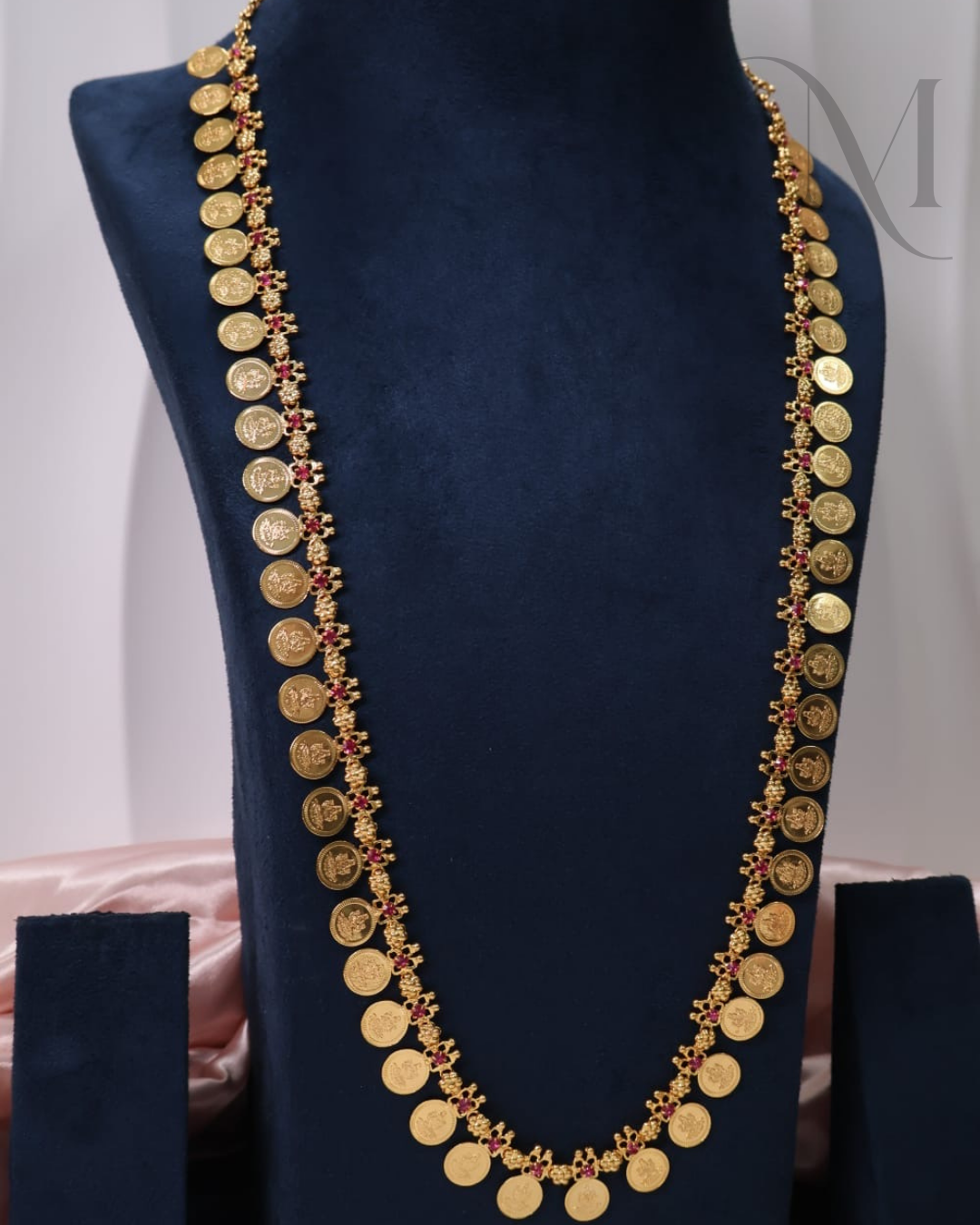 Lakshmi Kasu Haram with Ruby Stones