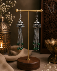 Oxidised Kashmiri Hanging Jumka