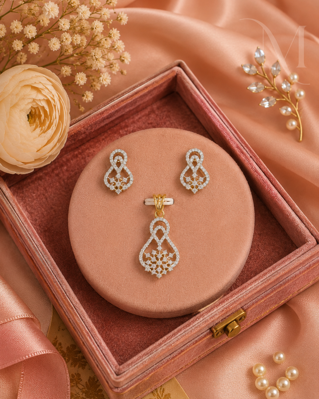 Vaidehi Pendant earring set