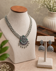 Lakshmi Oxidised Necklace Set