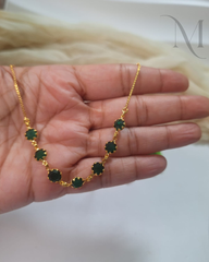 Taruni Green Stone Chain