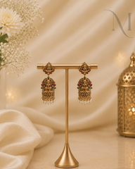 Damini Jumka – Pearl Beads