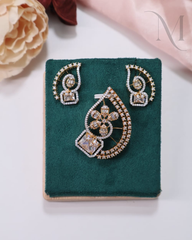 Gopika pendant and earrings set