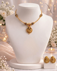 Red Lakshmi Pendant Necklace