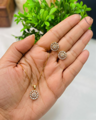 Aurelia Diamond Pendant Set