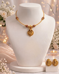 Red Lakshmi Pendant Necklace