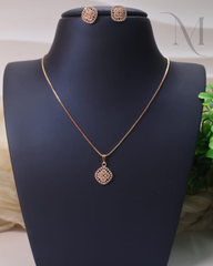 Aarna Diamond Replica Pendant Set ✨