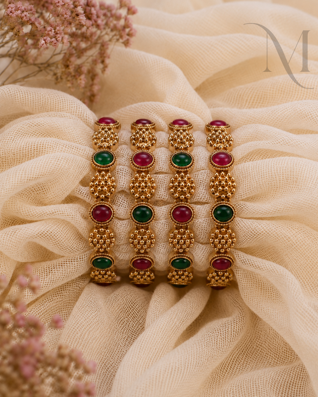 Ritika Multicolour Stone Bangles ❤️💚