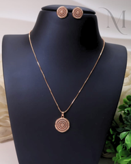 Anaya Diamond Replica Pendant Set