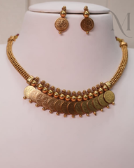 Hemika Lakshmi Kasu Necklace Set
