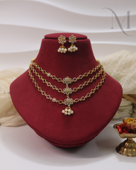 Noor Ruby Polki Necklace Set