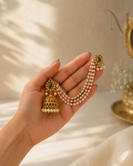 Madhavi Pearl Mattal Jumka