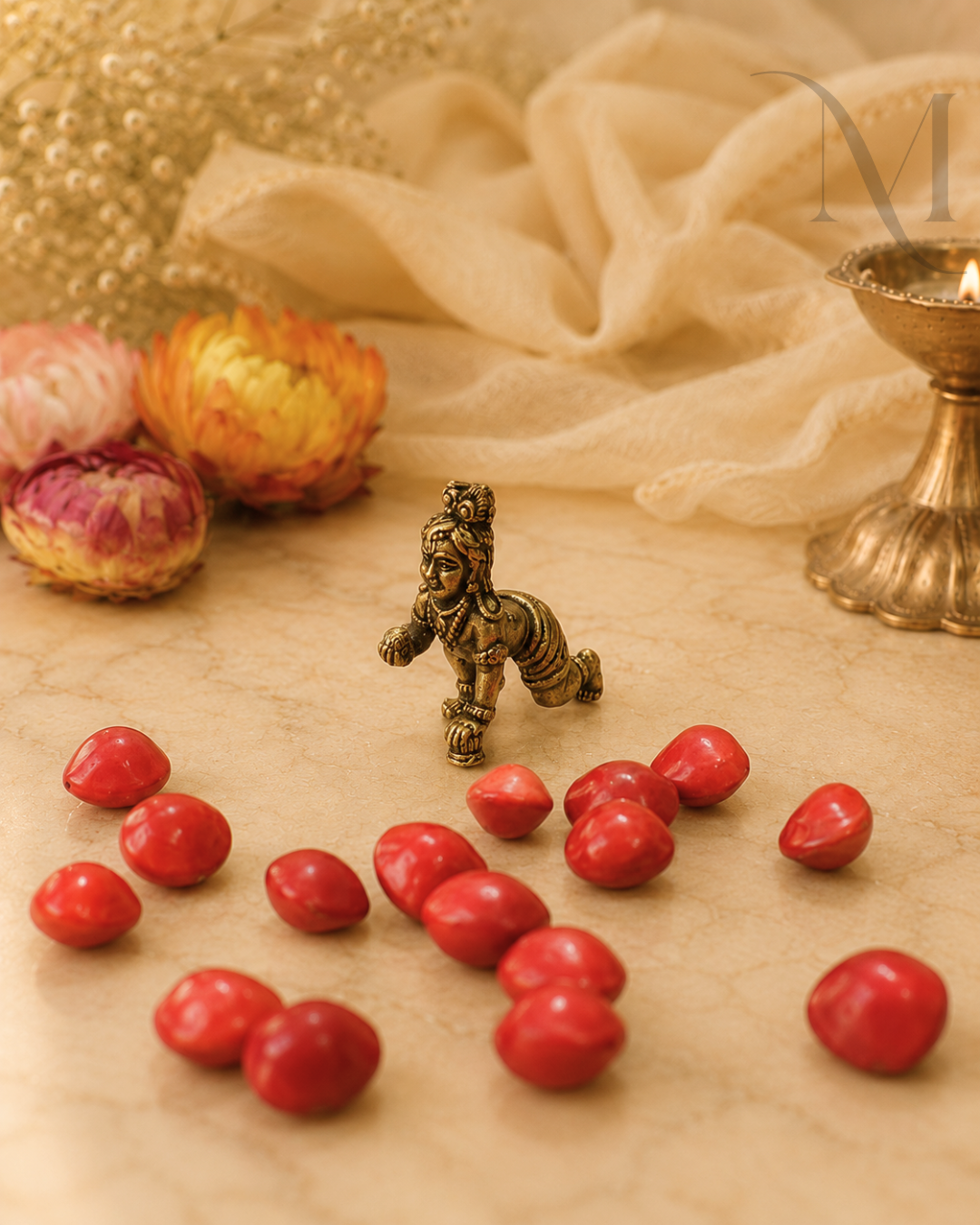 Laddu Gopal Mini Brass Idol