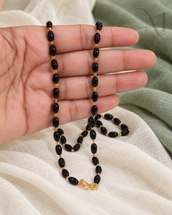 Classic Oval Black Mani Mala ✨